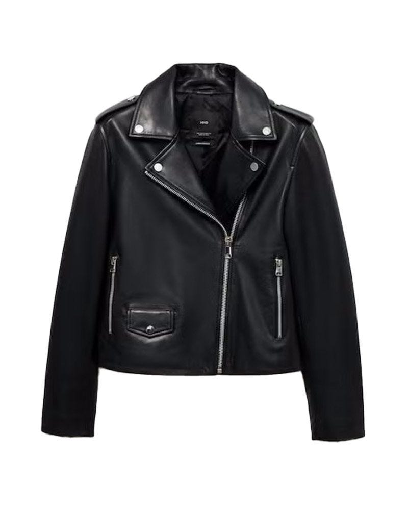 Veste de motard en cuir