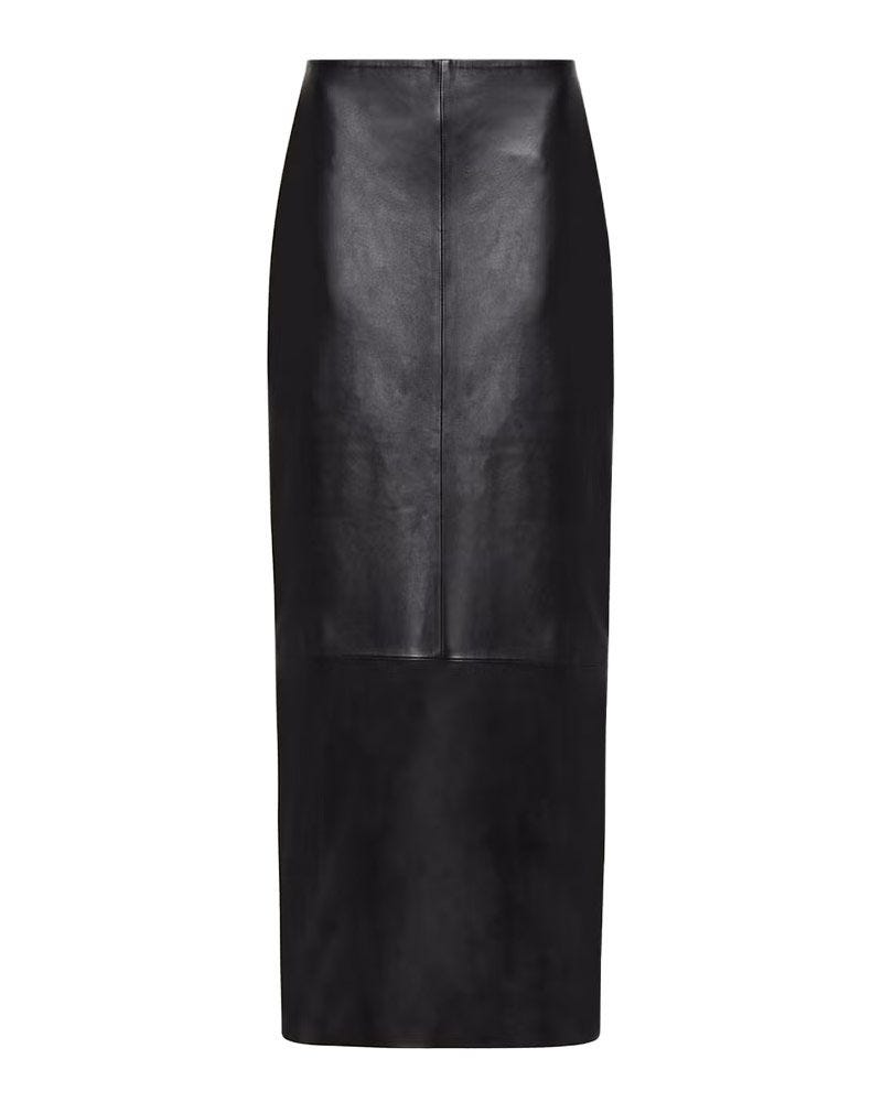 Jupe de colonne en cuir
