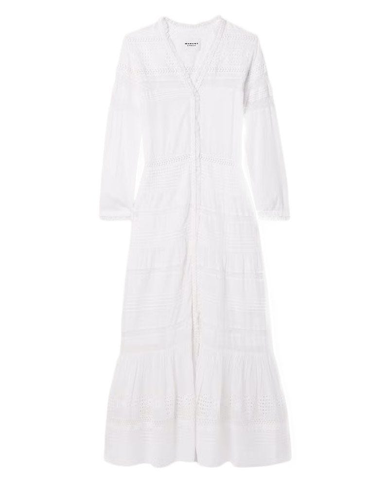 Daniva Broderie anglaise maxi robe