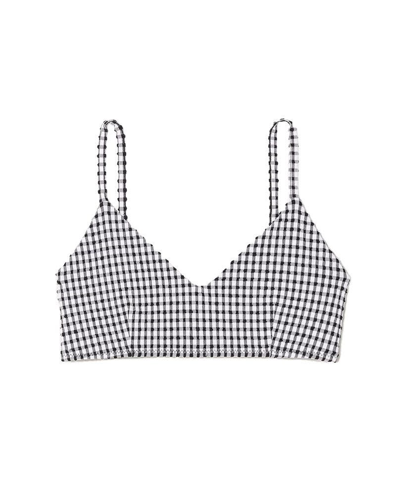 Bralette de Seersucker Gingham