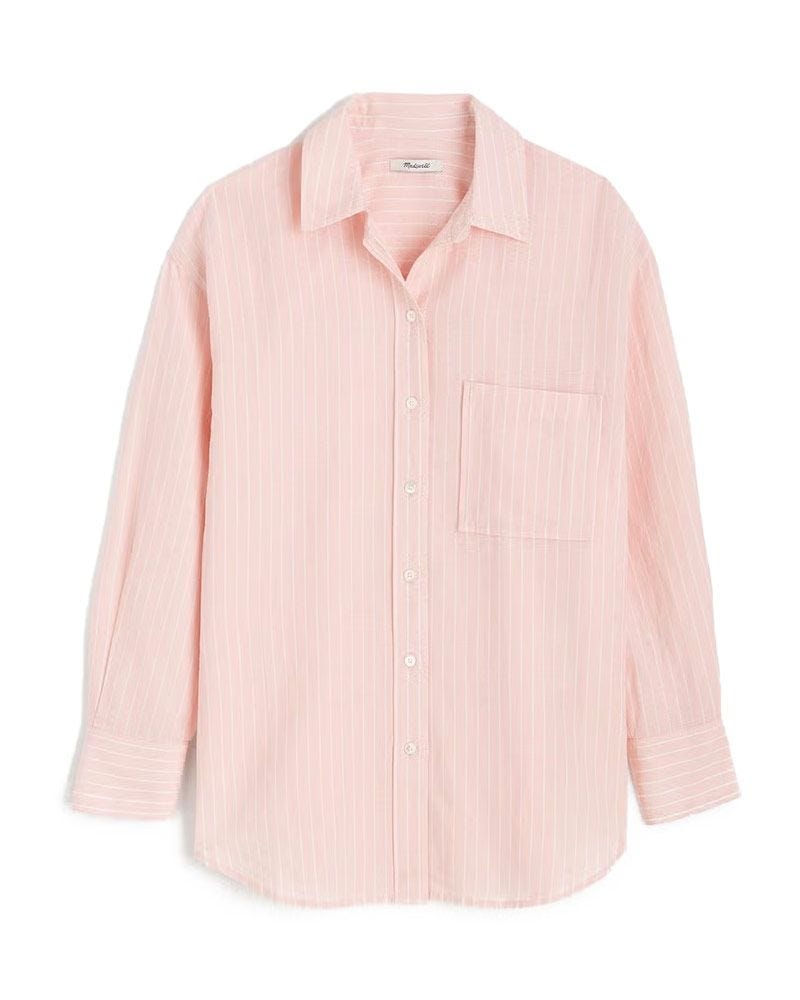 Chemise boutonnée surdimensionnée