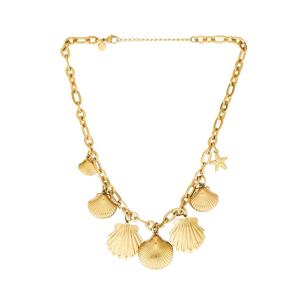 Collier à charme azur