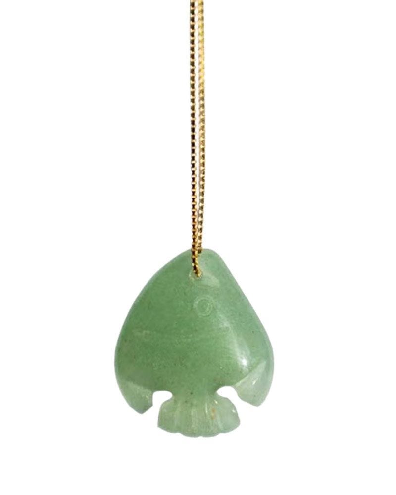 Collier en pierre de jade des Poissons