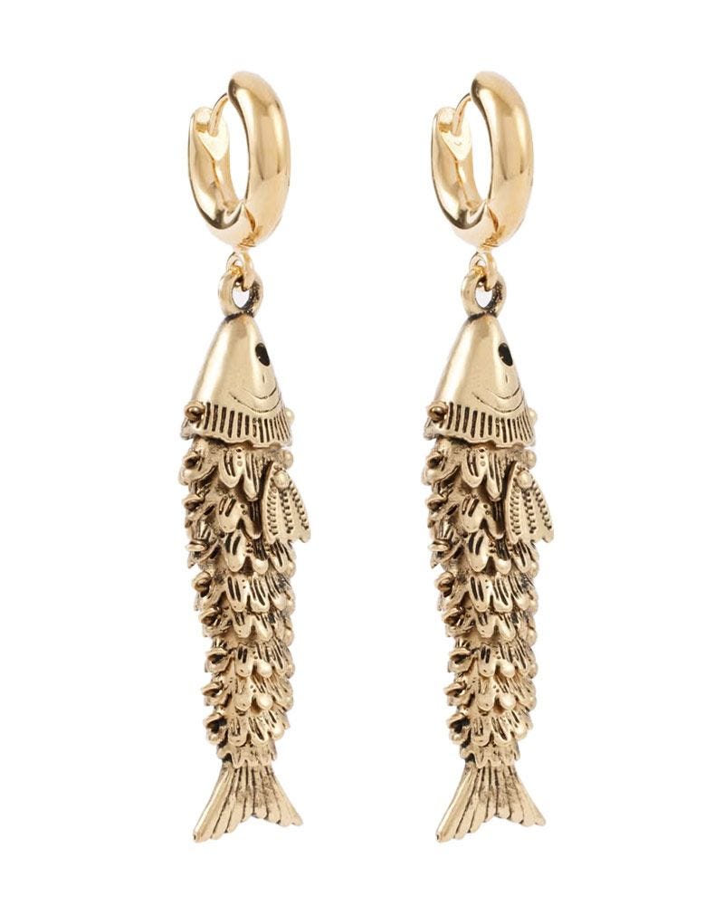 Boucles d'oreilles de chute de poisson