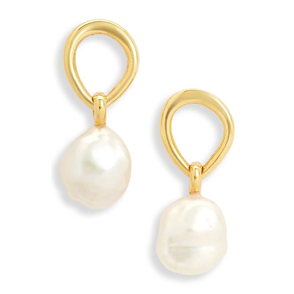 Boucles d'oreilles frontales Nura Freshwater Pearl Drop Frontal