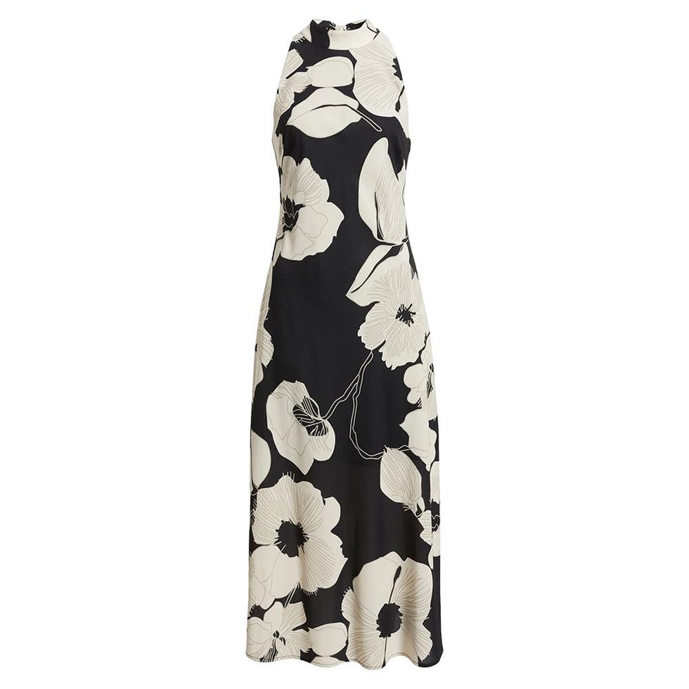 Robe sans manches à imprimé floral