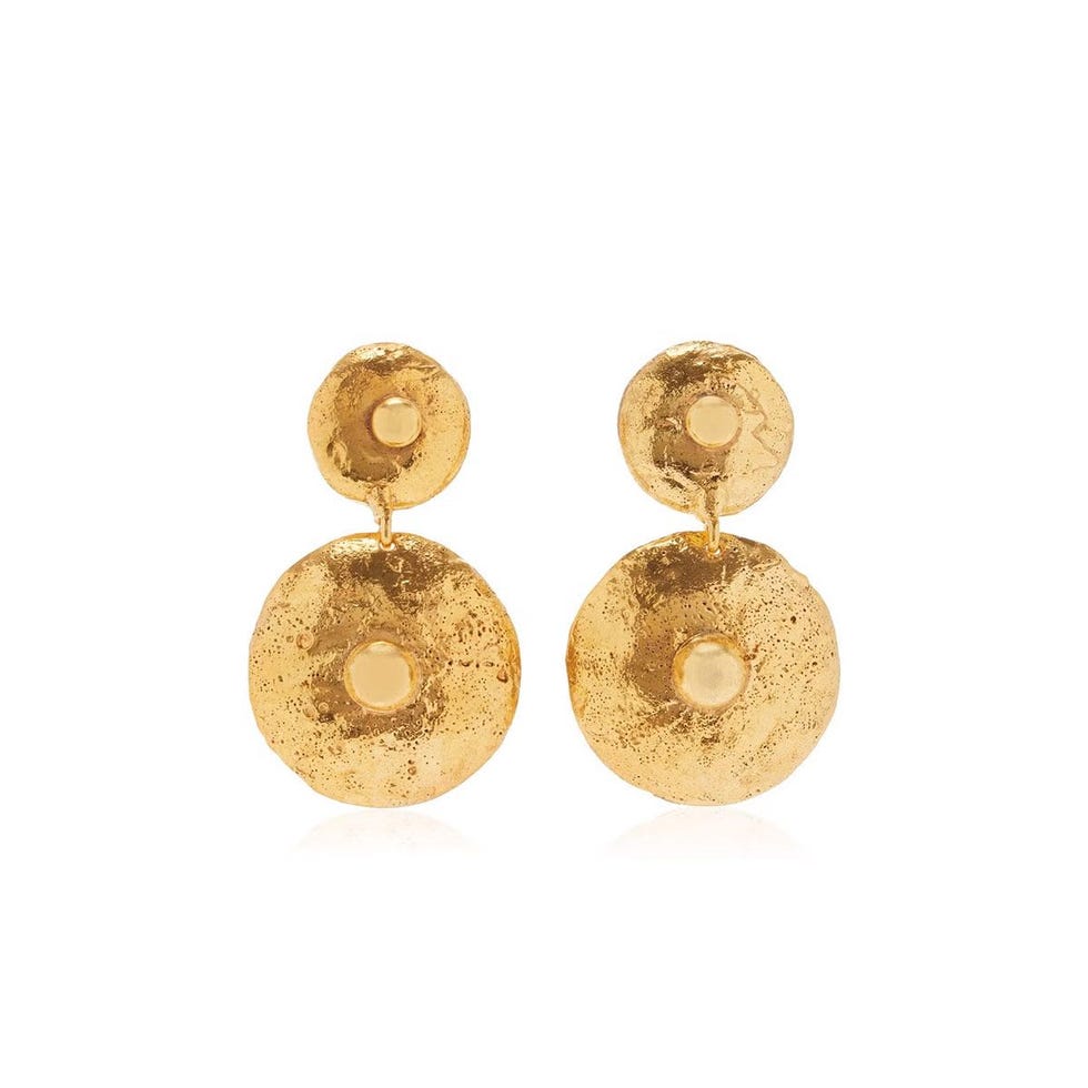 Boucles d'oreilles plaquées en or Vénus 22K