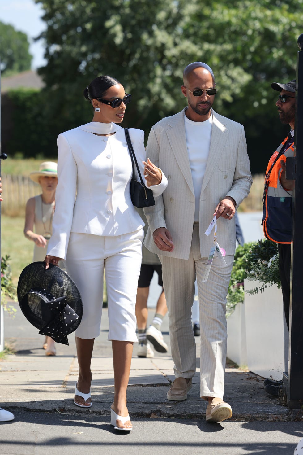 Rochelle Humes et Marvin Humes à Wimbledon