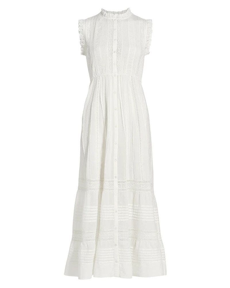 Helaine en dentelle maxi robe