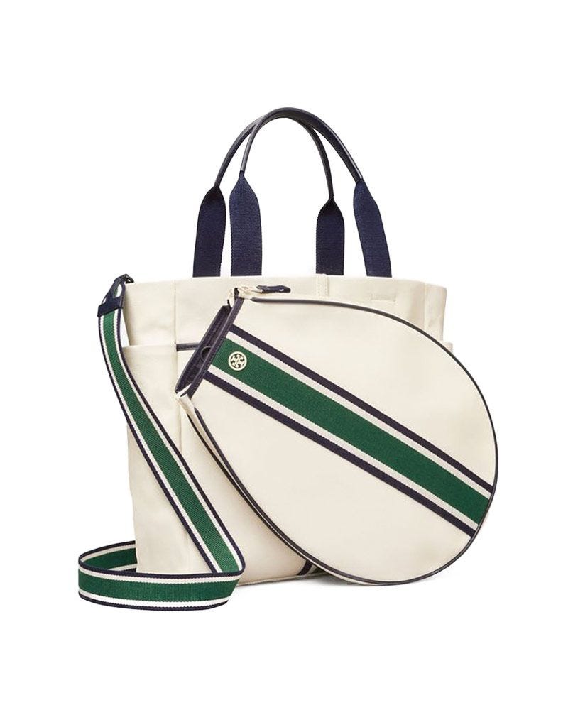 Fourre-tout de tennis à rayures 