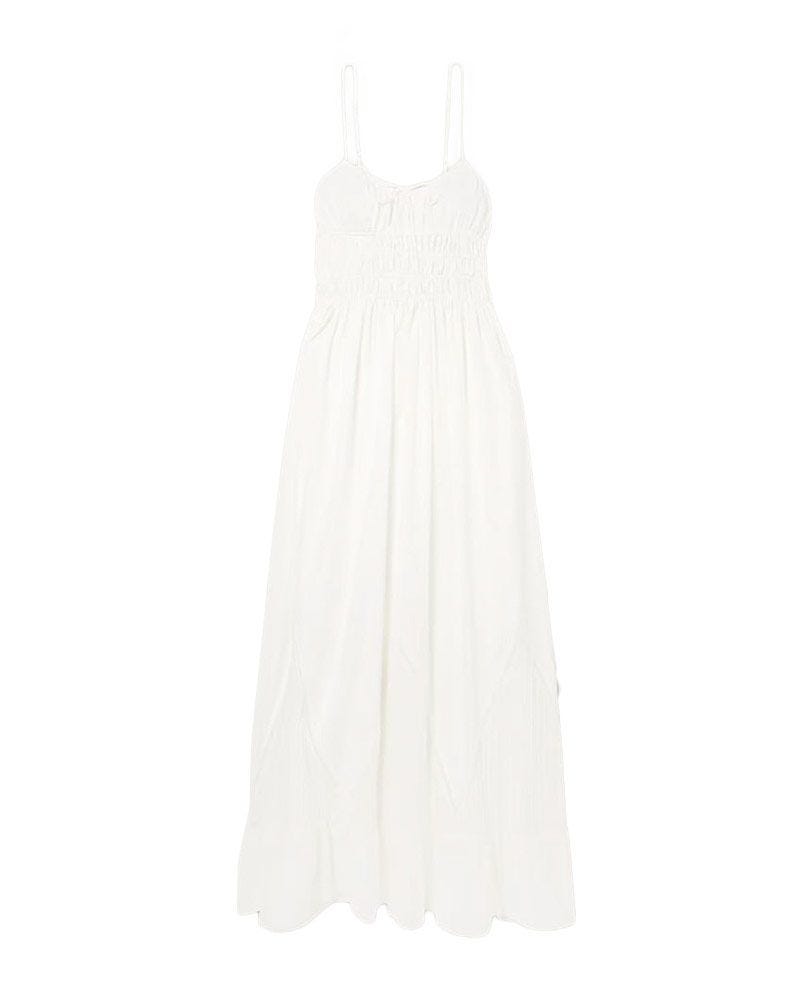 Robe maxi de coton-voile de coton-chronique