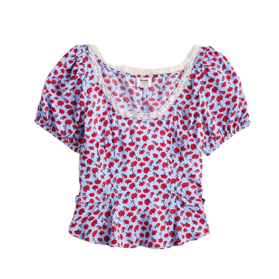 Poet Top en imprimé en carnation Poet Top en imprimé en carnation