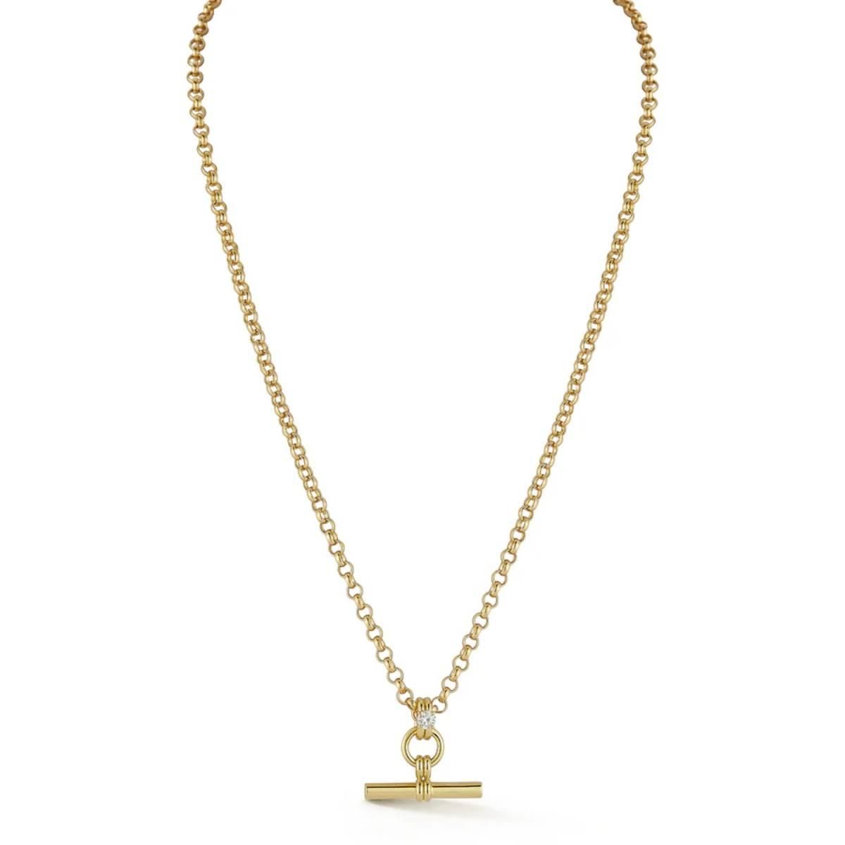 Collier à bascule en diamant