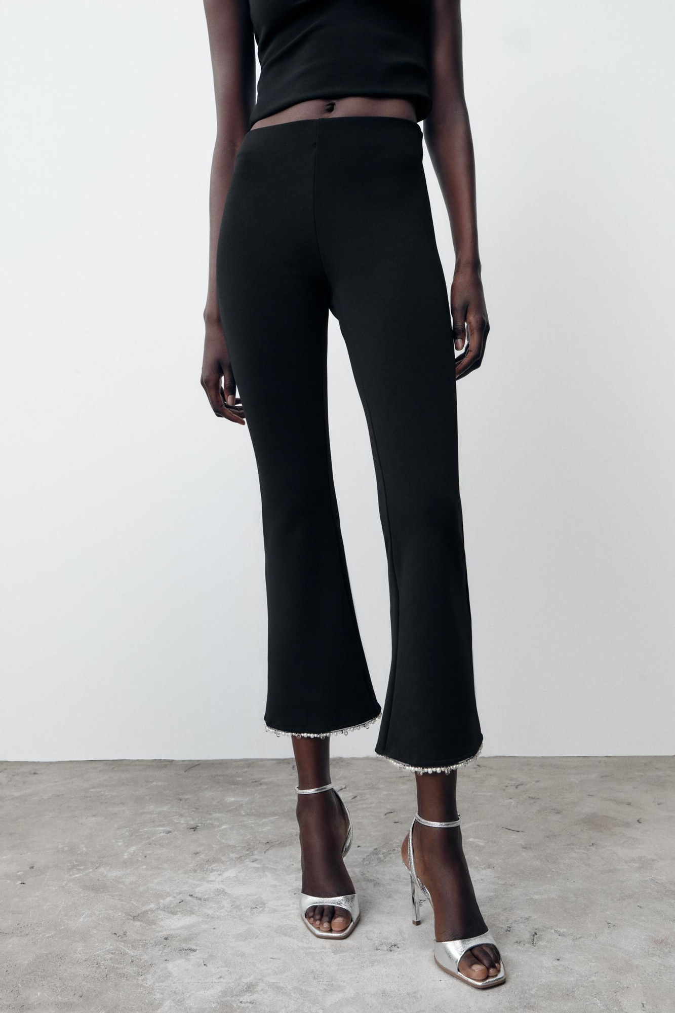 Pantalon perlé noir