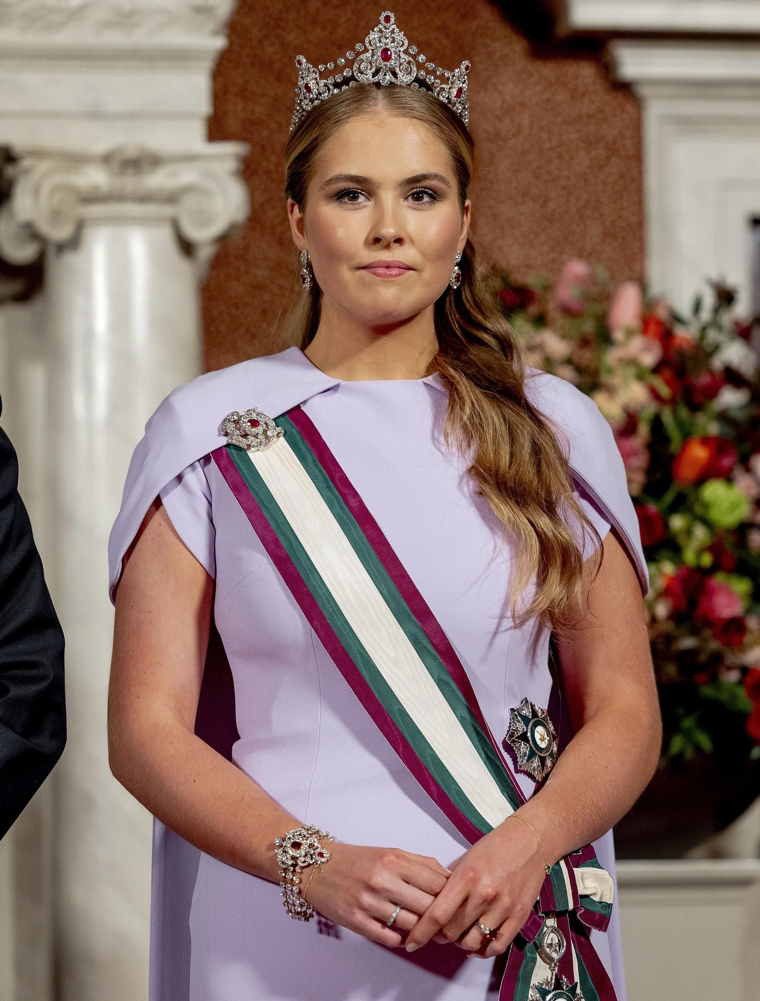 La princesse Amalia de Hollande avec une vague semi-collectée