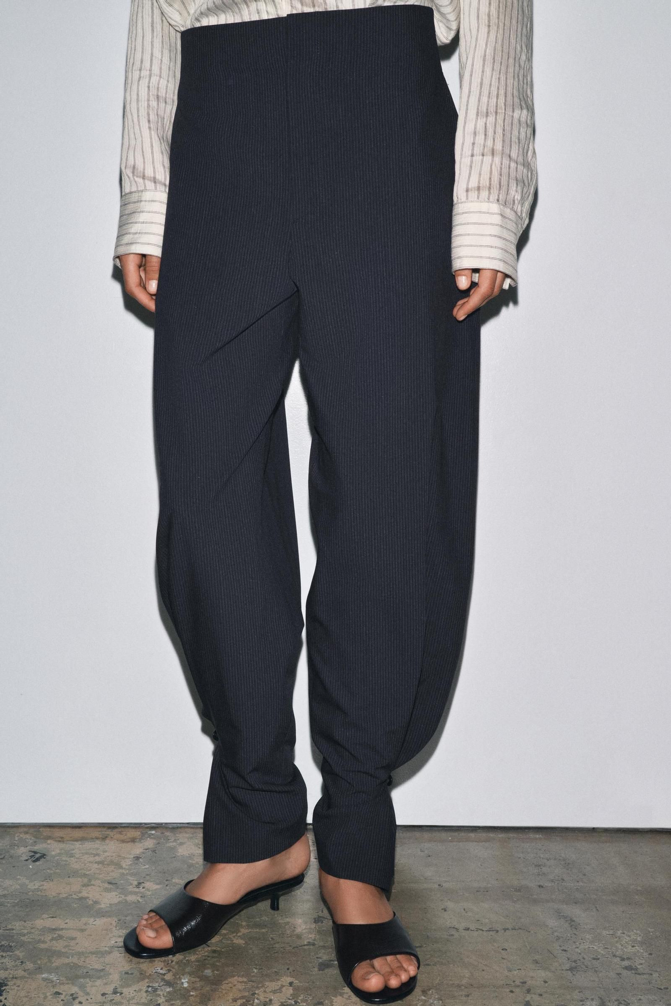 Pantalon de raya diplomatique large