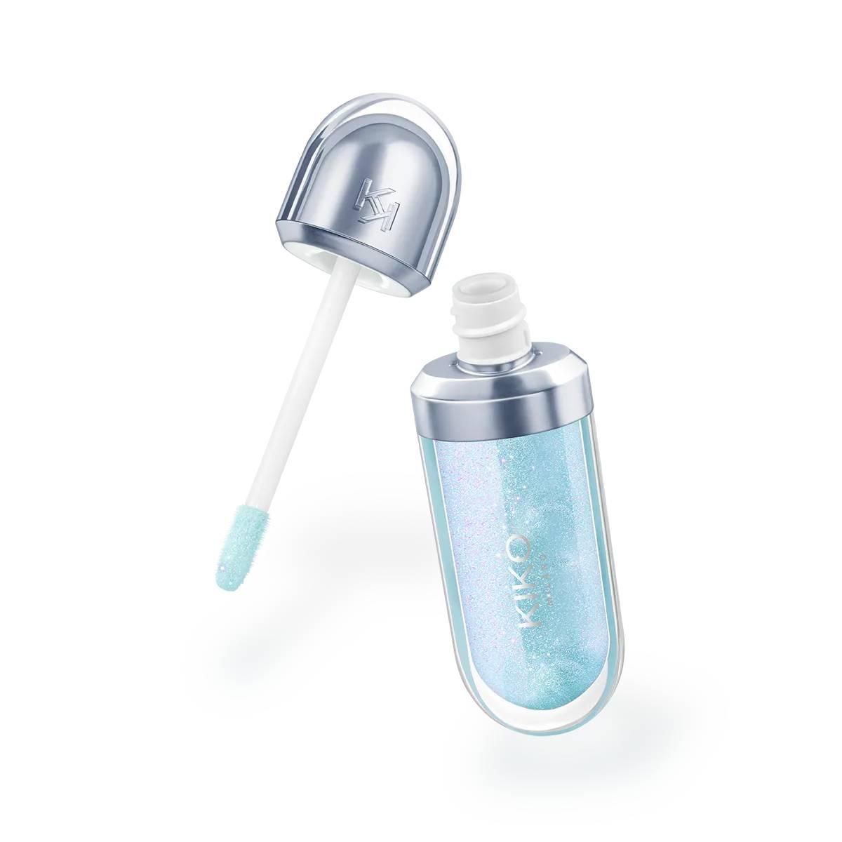 3D Hydra à lèvres Gloss de Kiko dans le 51 Tone bleu clair congelé