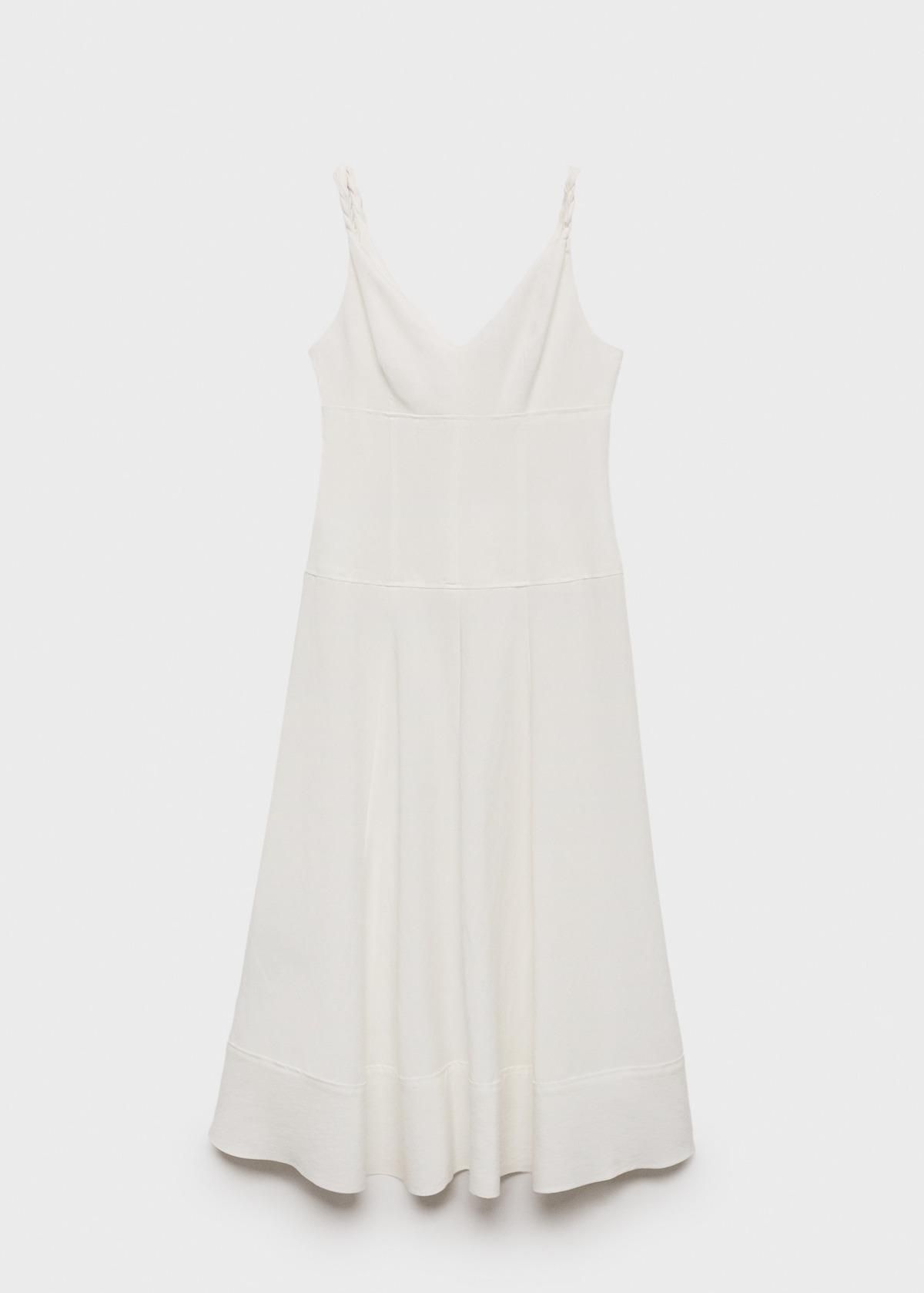 Robe longue avec décolleté du bec