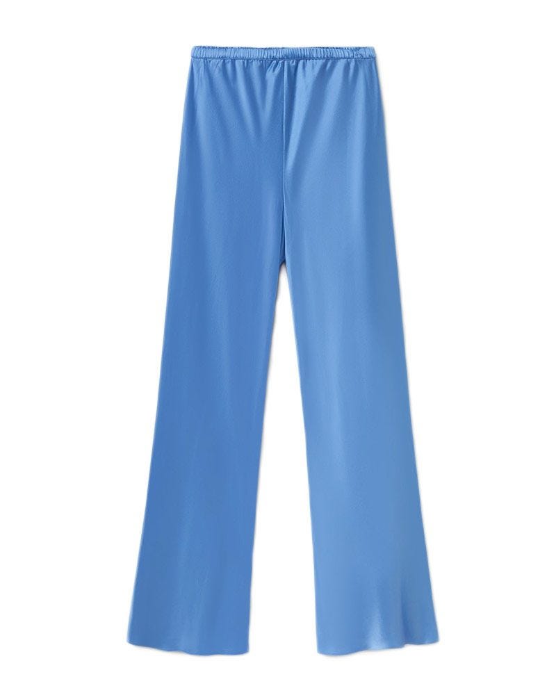 Pantalon coupé de biais dans le mirage