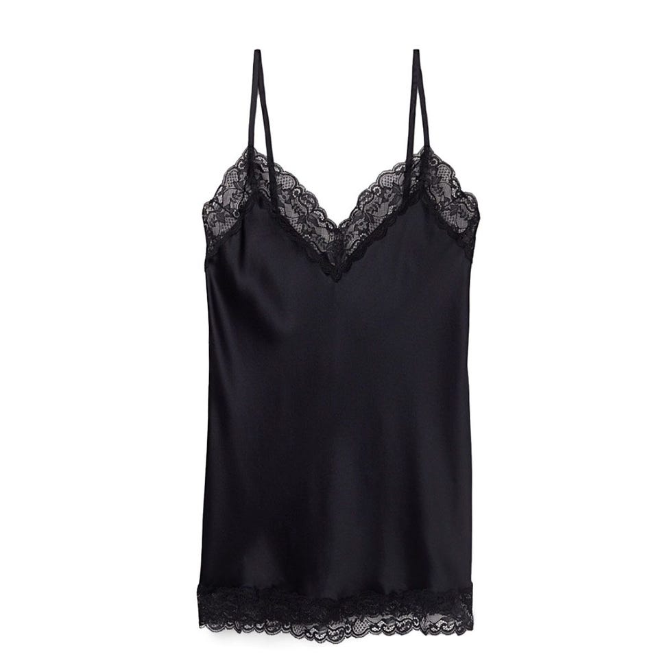 Haut en dentelle et en soie