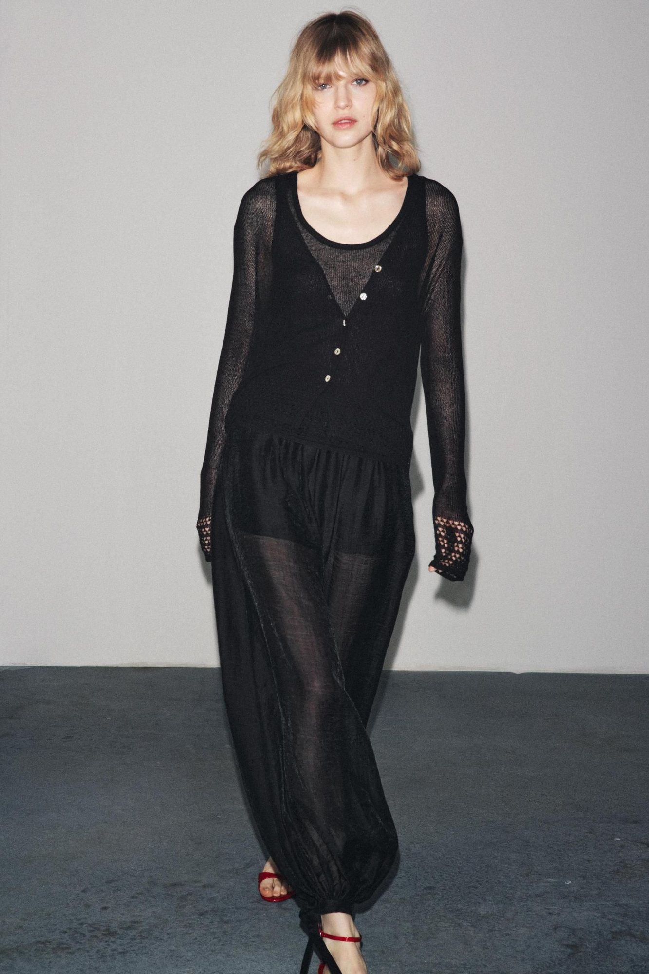 Veste en tricot noir