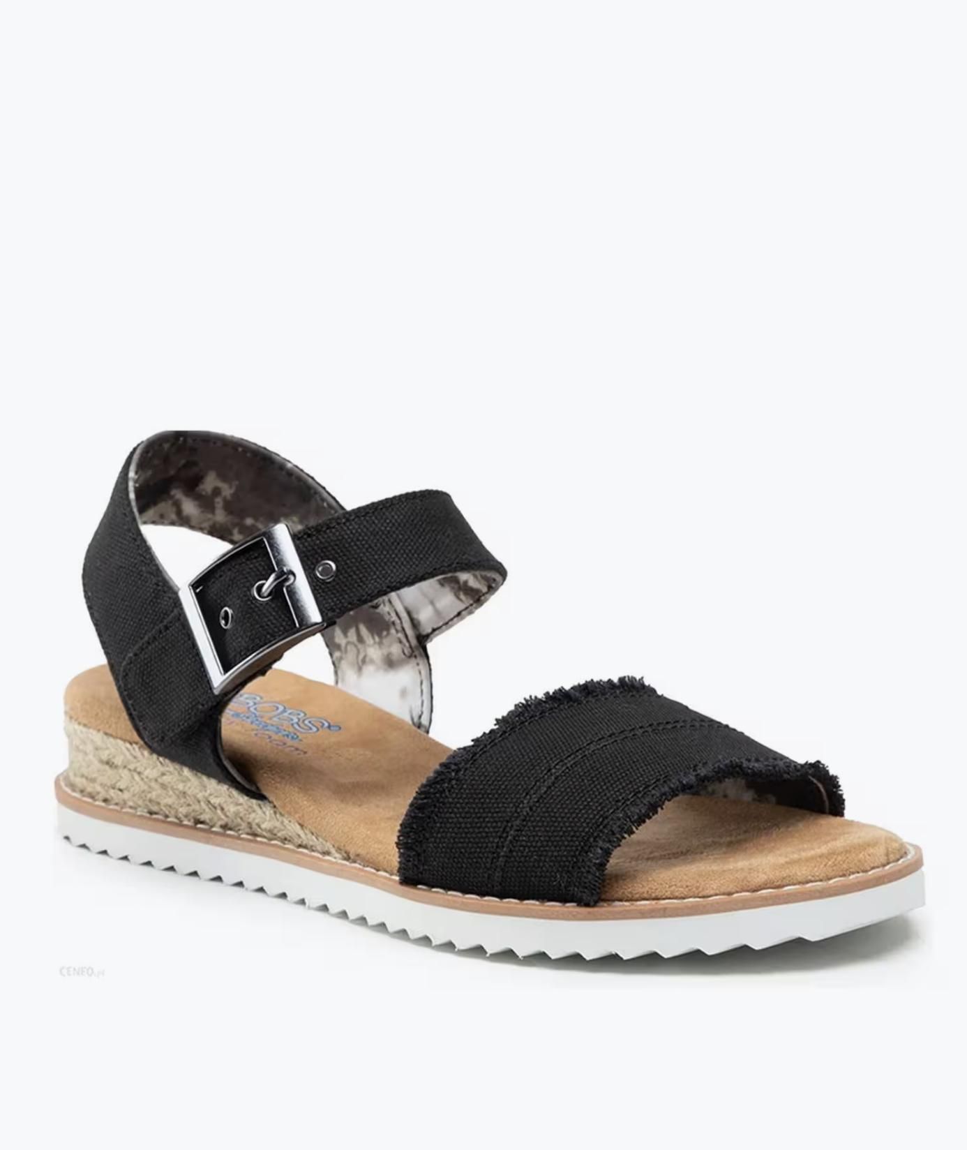 Sandales de coin bas noir