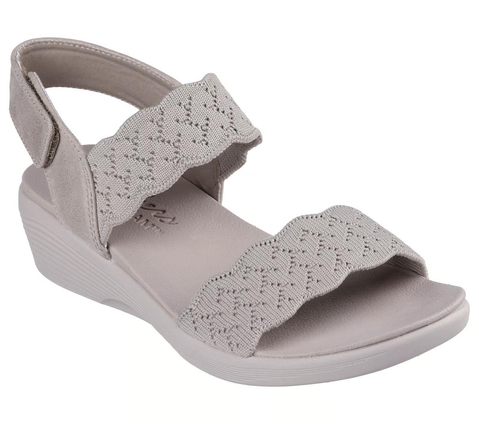 Sandales en tissu gris