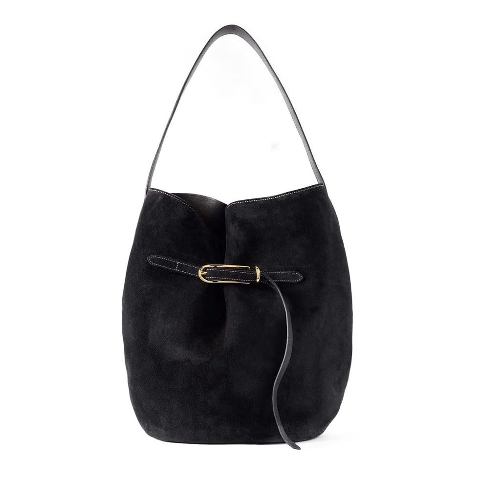 Sac de seau en daim bouclé Sac de seau en daim bouclé