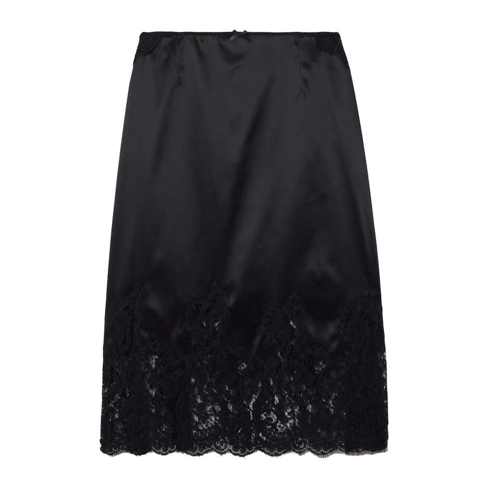 Jupe en satin à lacet Jupe en satin à lacet