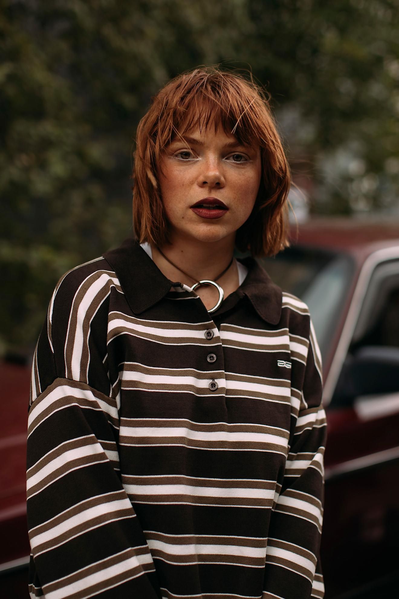 Coupe de cheveux bob shaggy