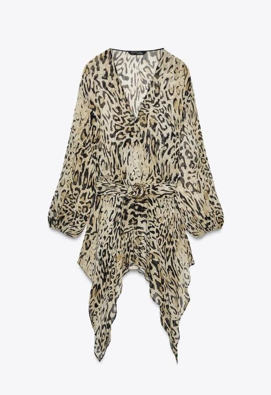 Top à imprimé Zara Leopard