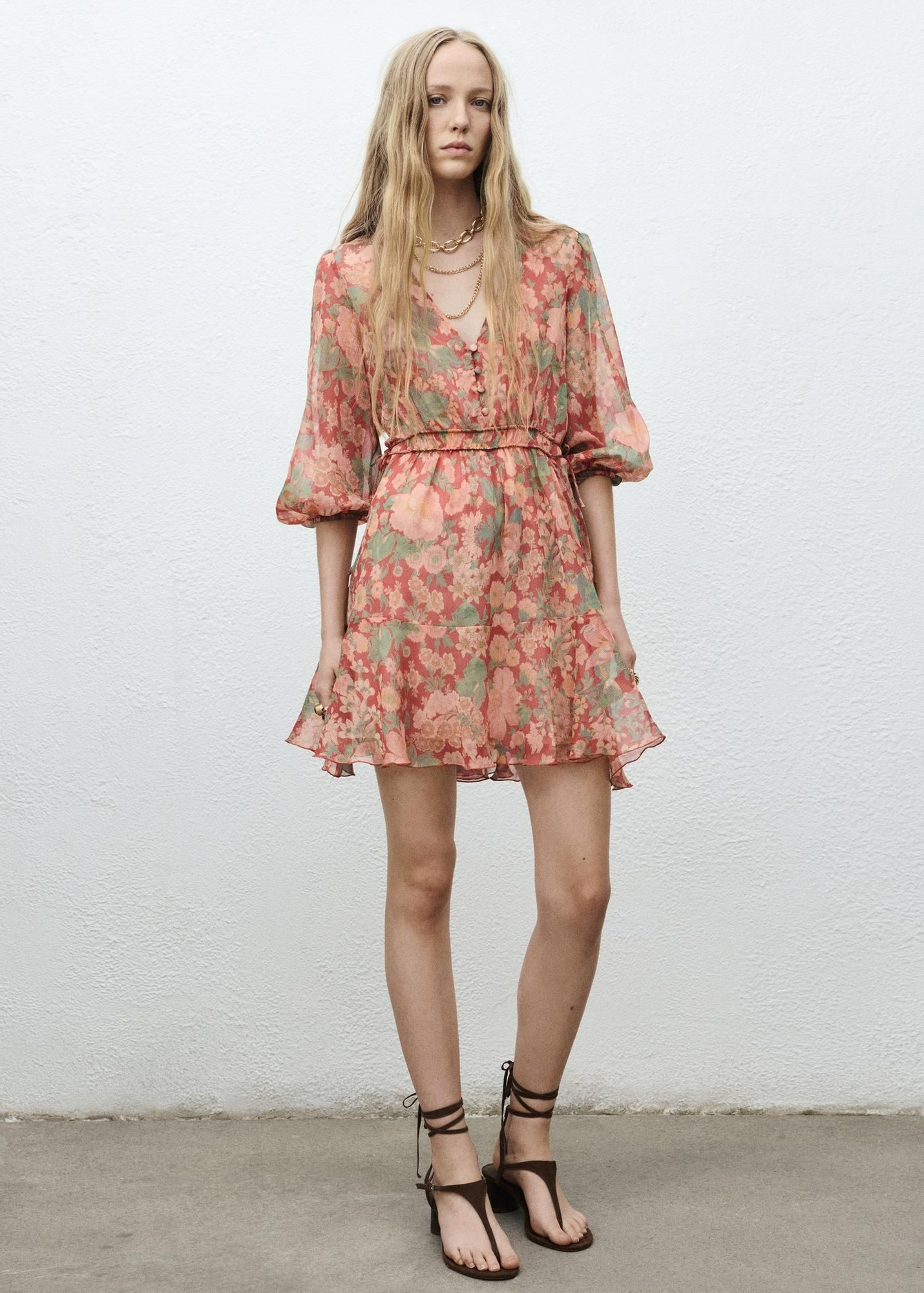 Fleurs robes courtes