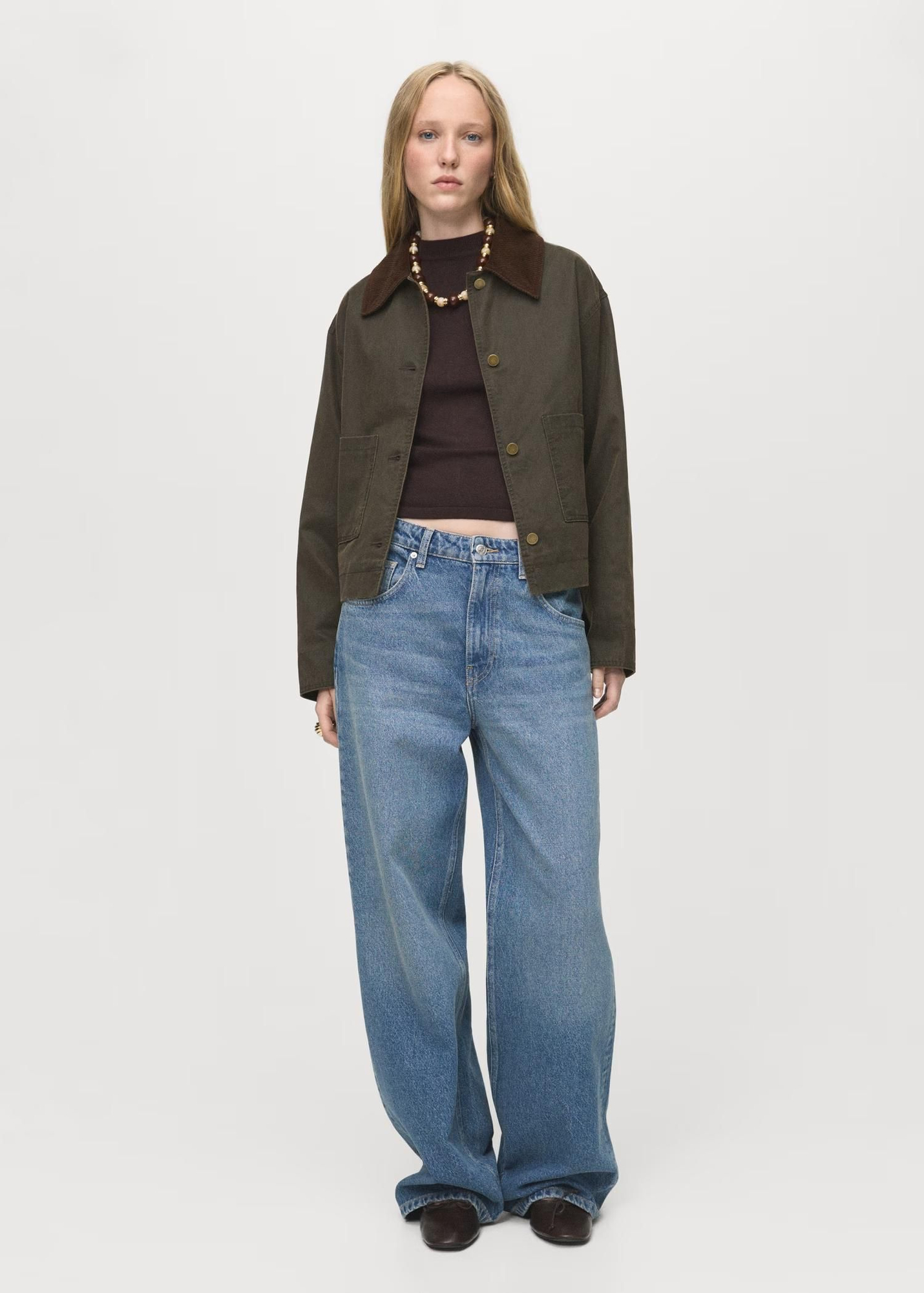 Veste de style Barbour courte