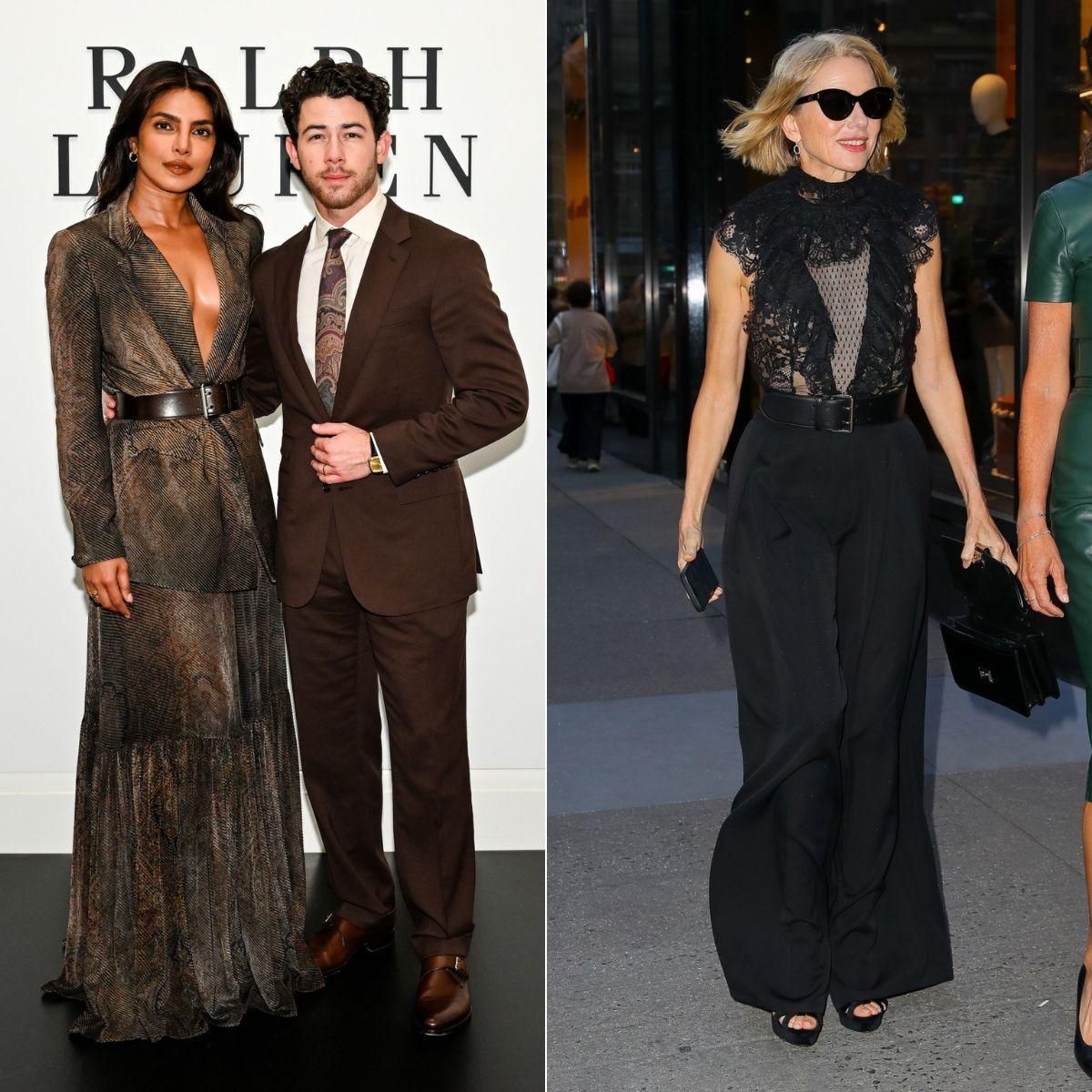Nick Jonas, Priyanka Chopra et Naomi Watts, parmi les invités du défilé de Ralph Lauren à New York.
