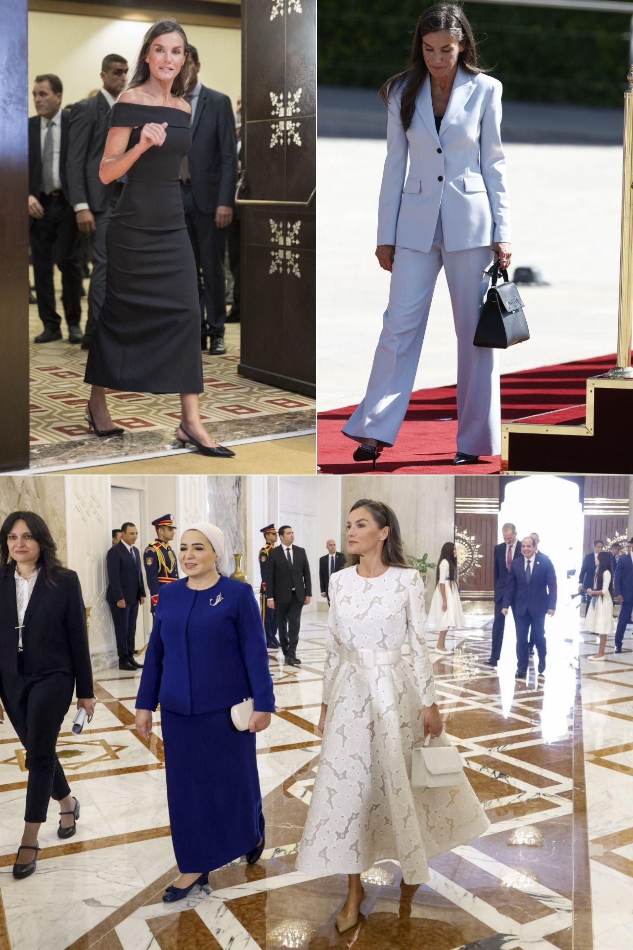 Le regard de la reine Letizia en Égypte.