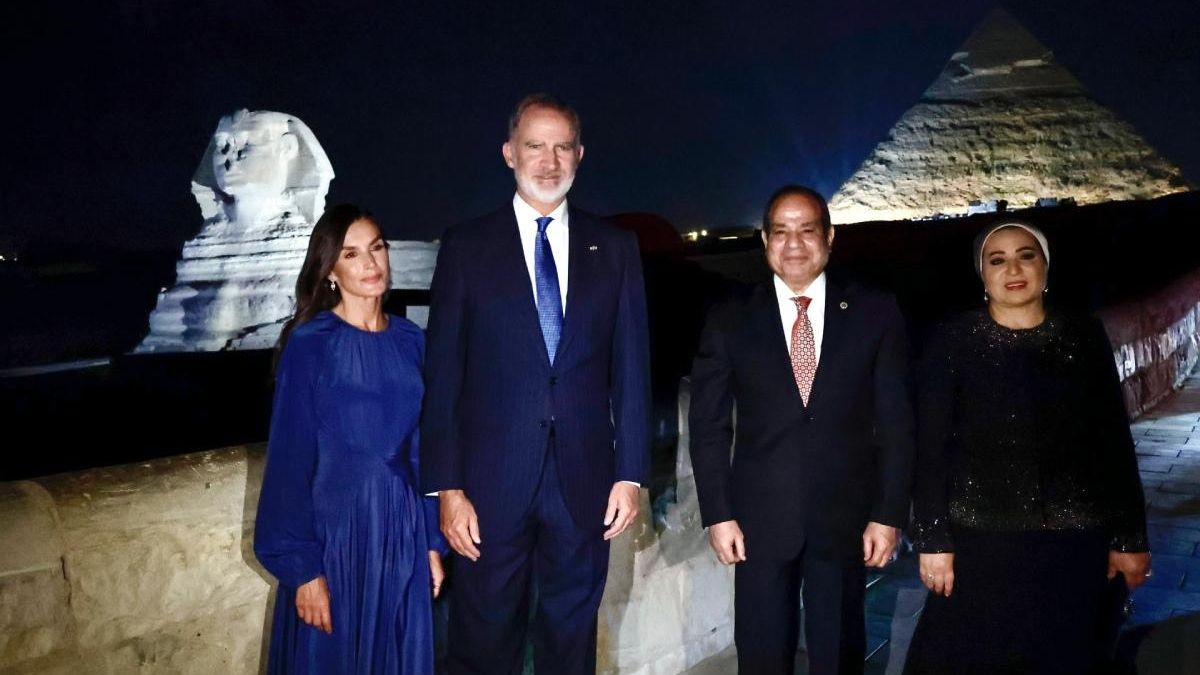 La cena con vistas de los Reyes en Egipto.