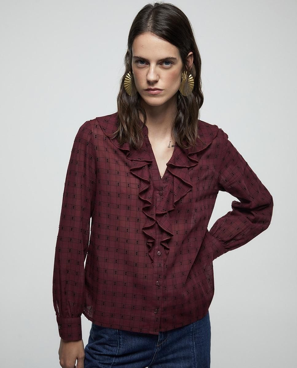 Blouse volante Dobby