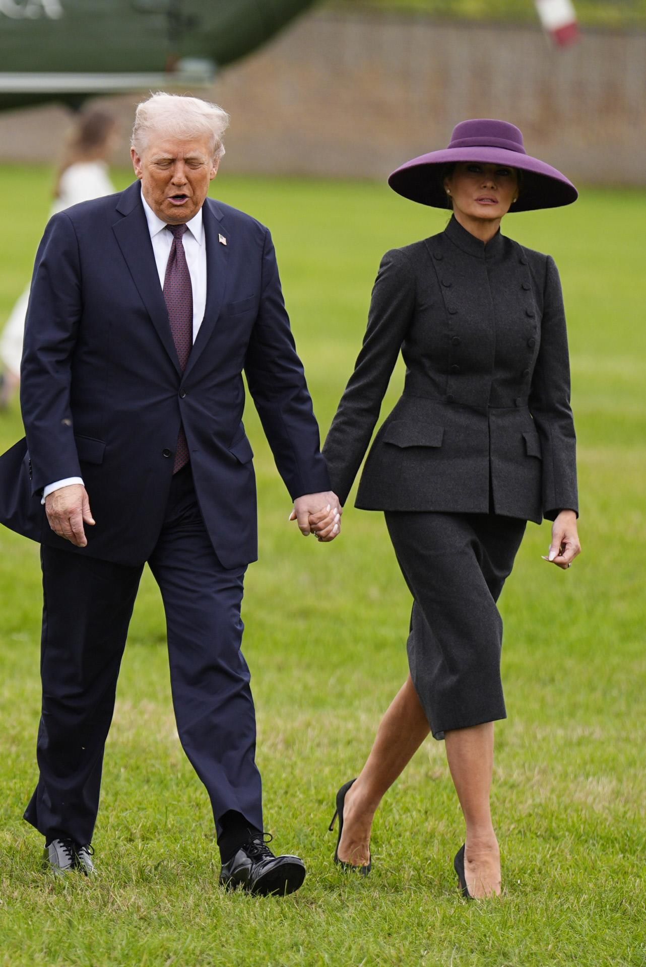 Le look de Melania Trump pour sa visite historique au Royaume-Uni