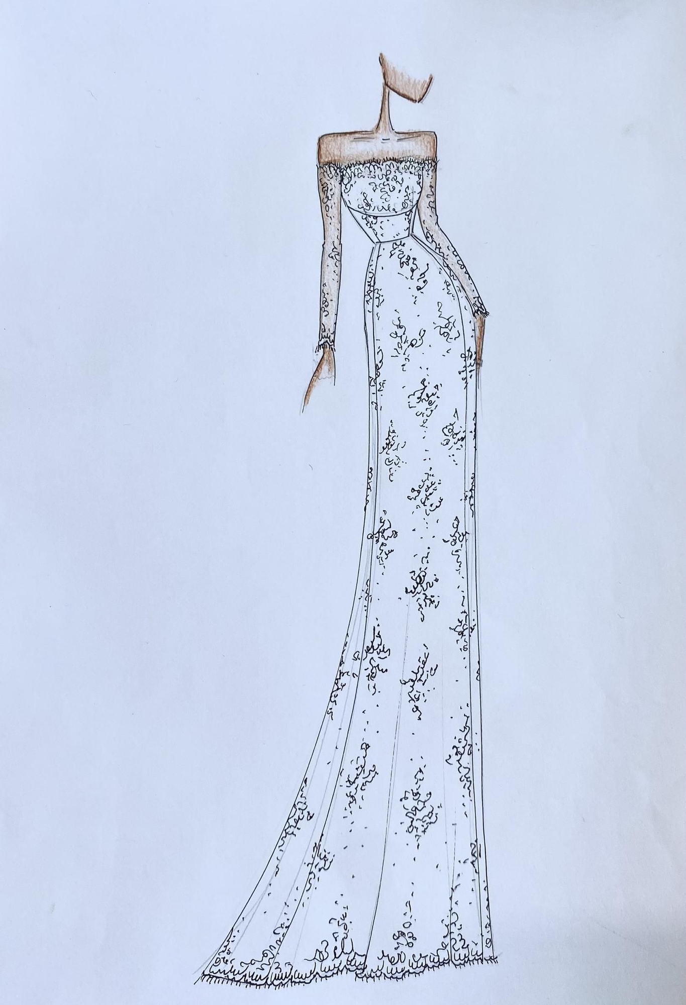 Deuxième robe de mariée de Natalia Palacios Silhouette