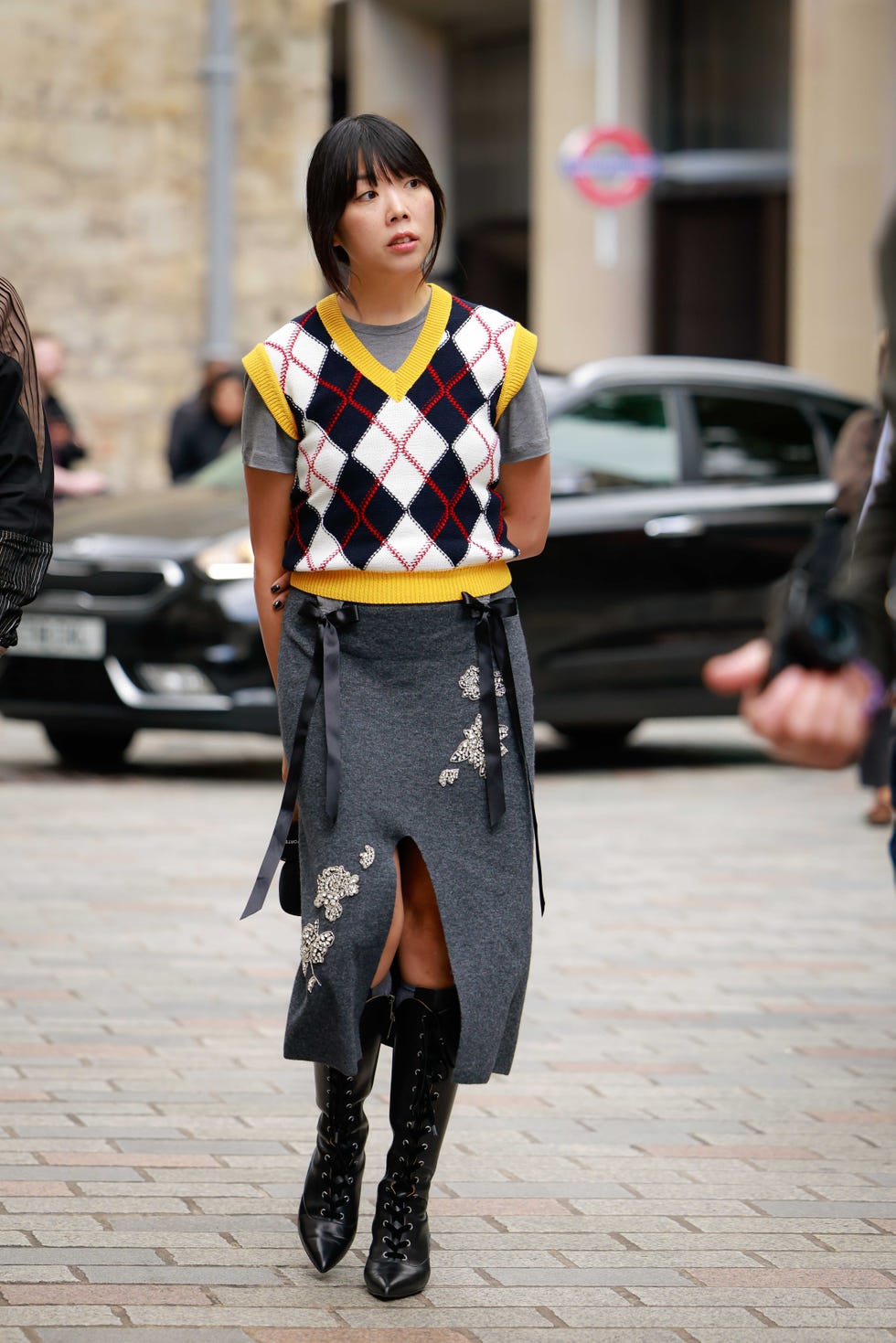 Style de rue de la Fashion Week de Londres