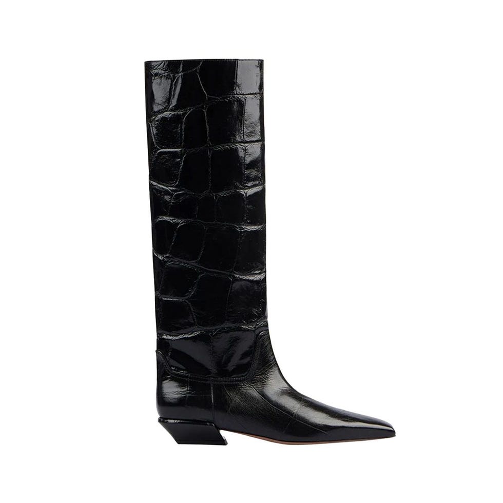 Bettina Croco Tall Boots
