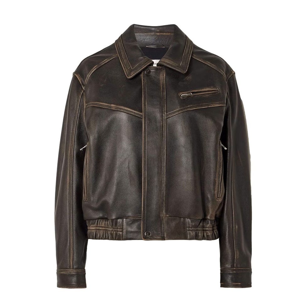 Veste de bombardier en cuir Clint