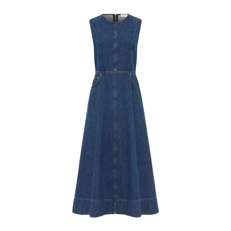 Robe en jean sans manches