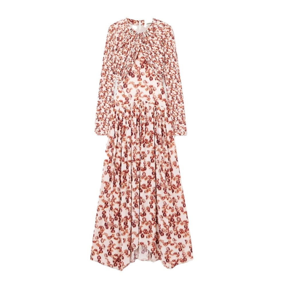 Robe maxi drapée galina