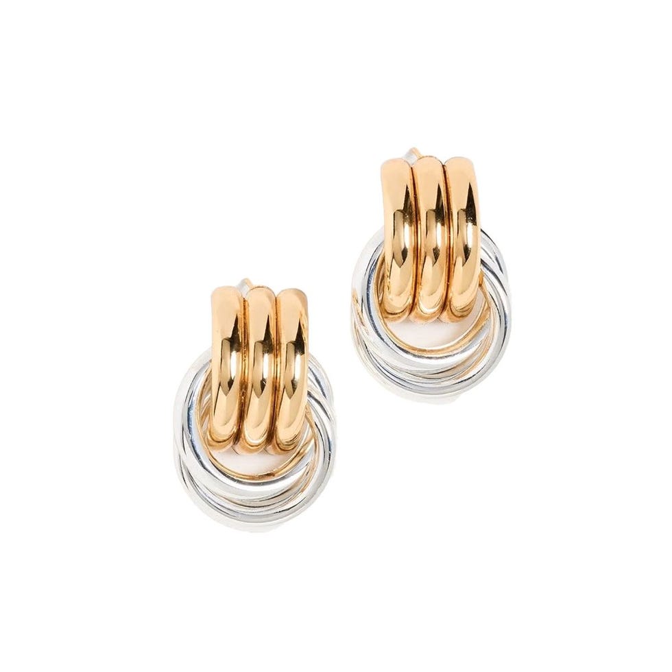 Boucles d'oreilles à double nœud