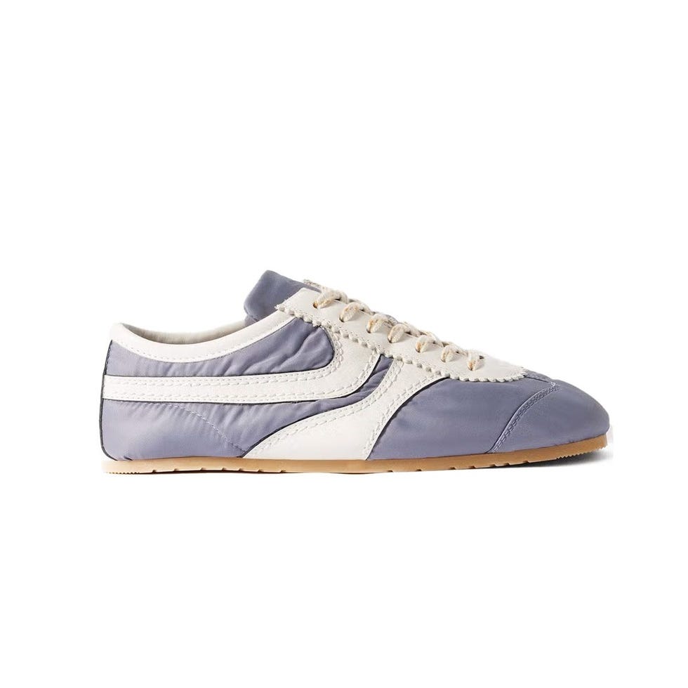 Baskets en coquille garni en cuir