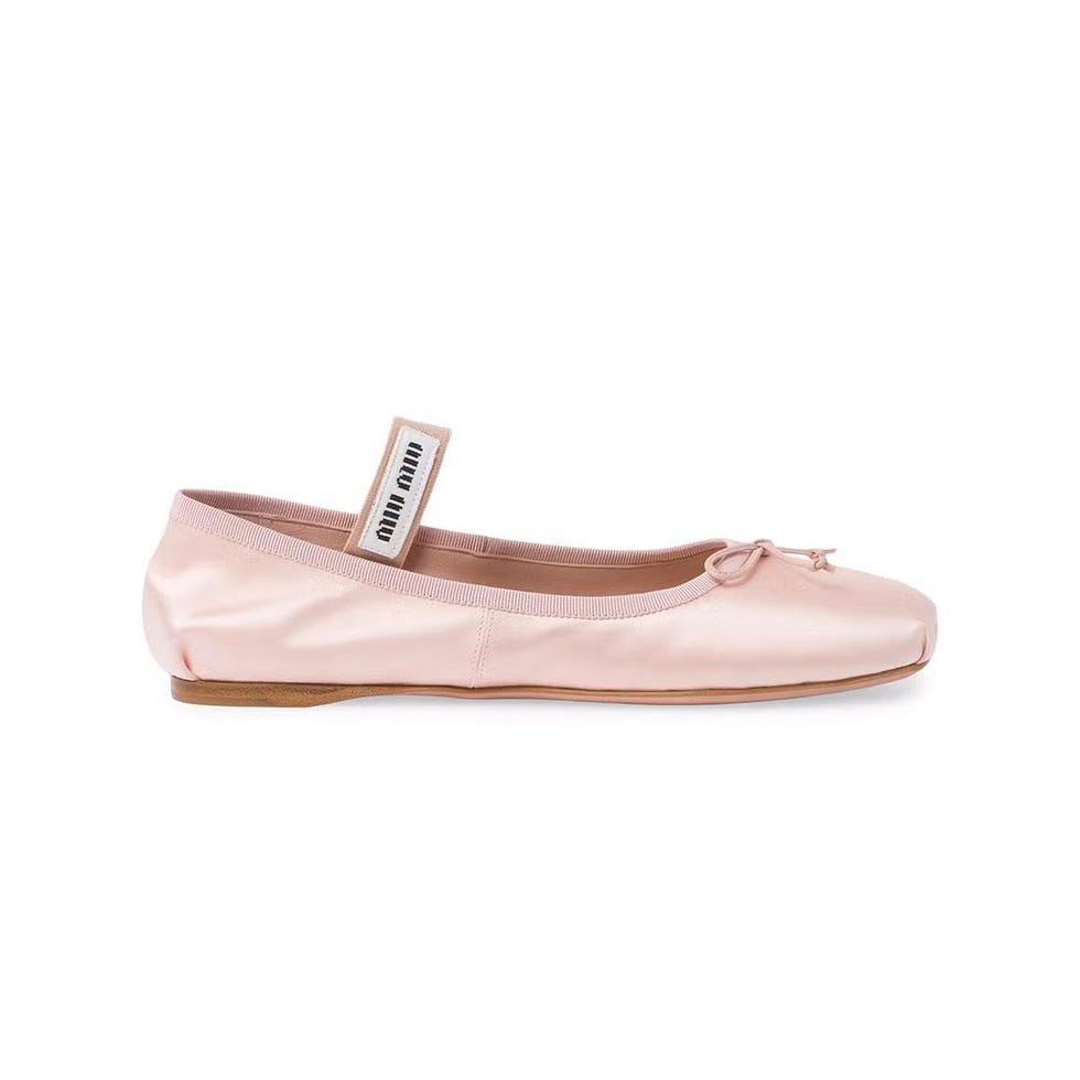 Plats de ballerine en satin Plats de ballerine en satin