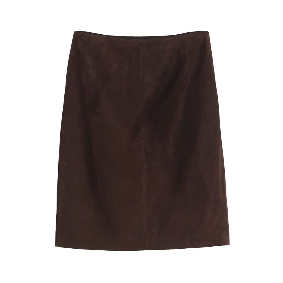Jupe de colonne en daim Jupe de colonne en daim