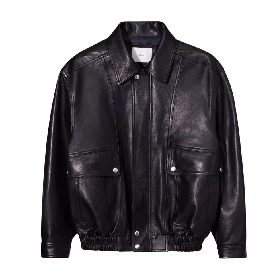 Veste en cuir vintage surdimensionné Veste en cuir vintage surdimensionné