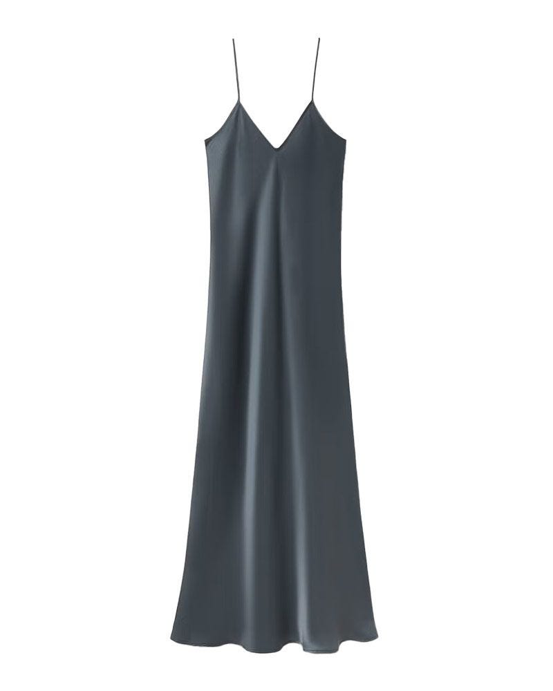 '90s Slipdress en ardoise '90s Slipdress en ardoise